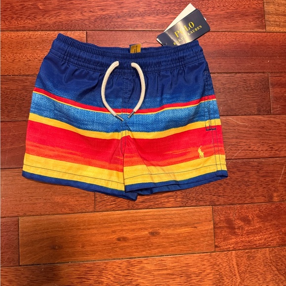 NWT Polo by Ralph Lauren Blue Swim Shorts 2T - Picture 2 of 4